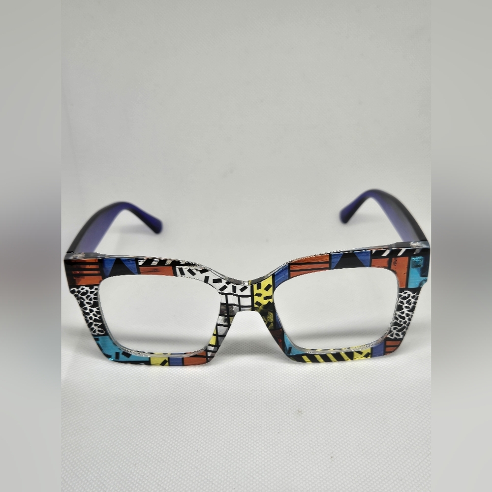Colorful Geometric Patterned Glasses - Picture 3 of 7